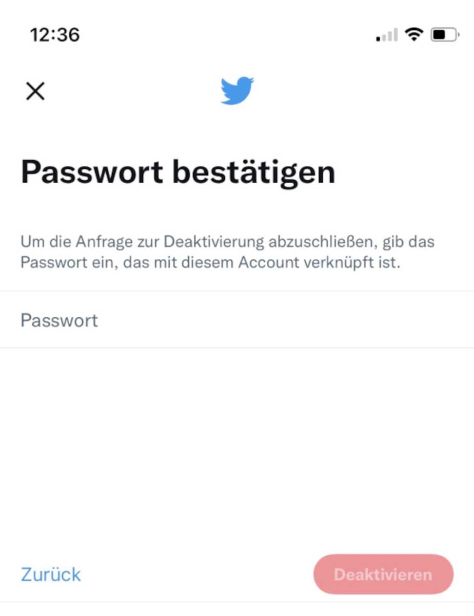 Twitter löschen