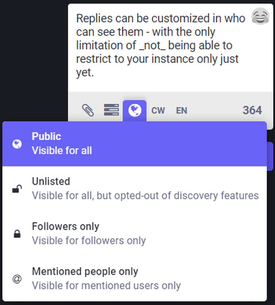 Mastodon privacy