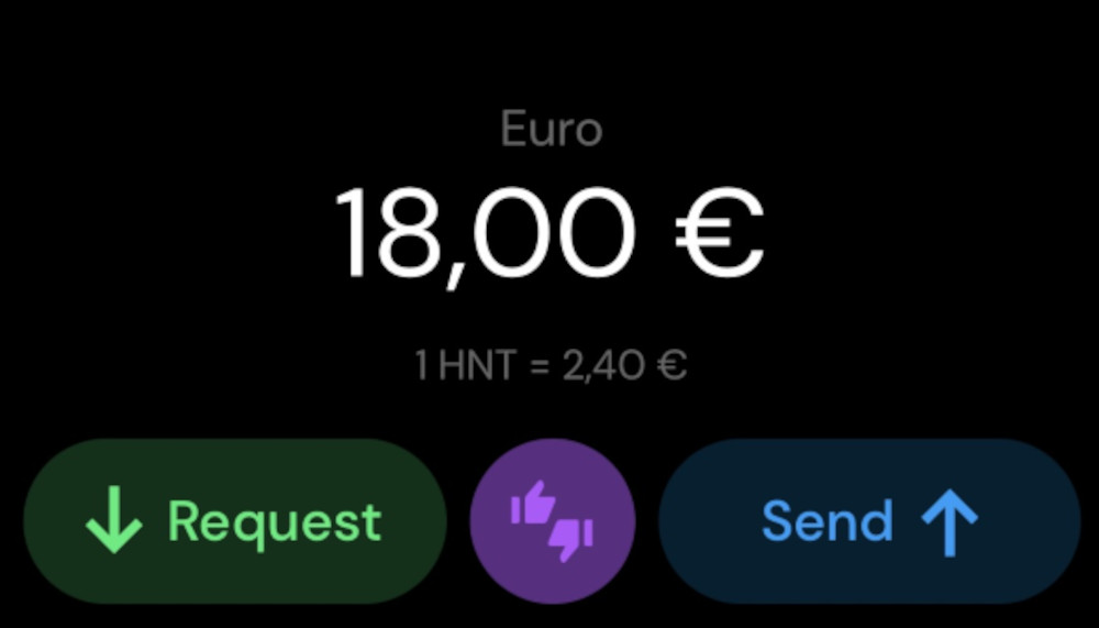 HNT-Kurs in unserer Wallet-App