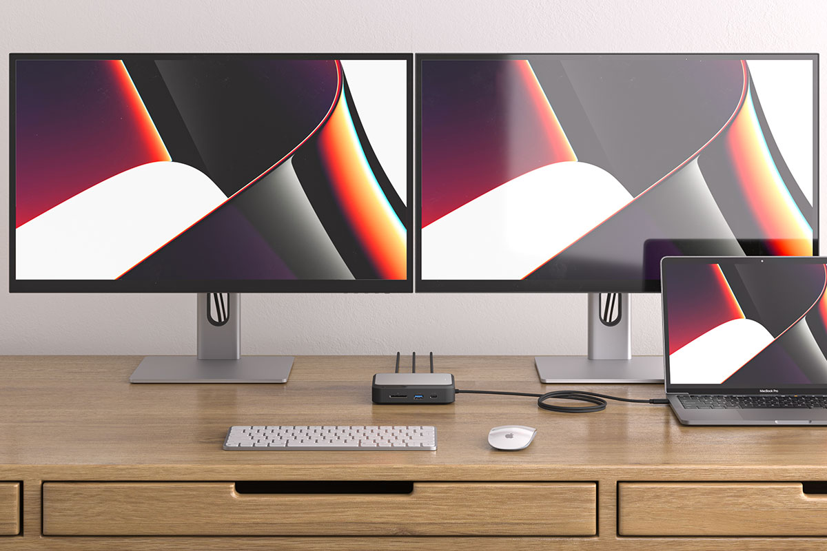 apple m1 2 external monitors