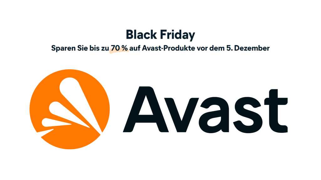 Image: 70 Prozent Rabatt: Jetzt zur Black-Friday-Aktion bei Avast ordentlich sparen