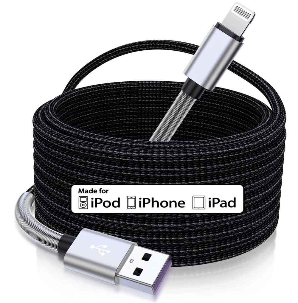 Cabepow Extra Long Lightning Cable - Best Long Cable