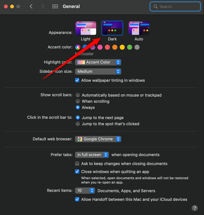 HOW TO ENABLE DARK MODE