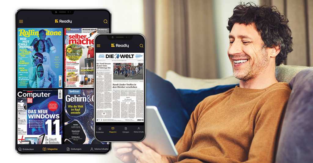 Image: 6.000 Magazine & Zeitungen mit Readly kostenfrei lesen