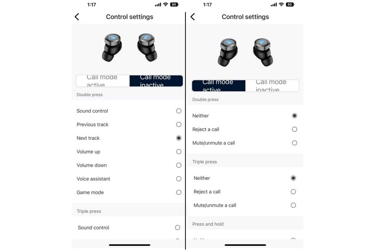 Edifier W240TN app screenshots