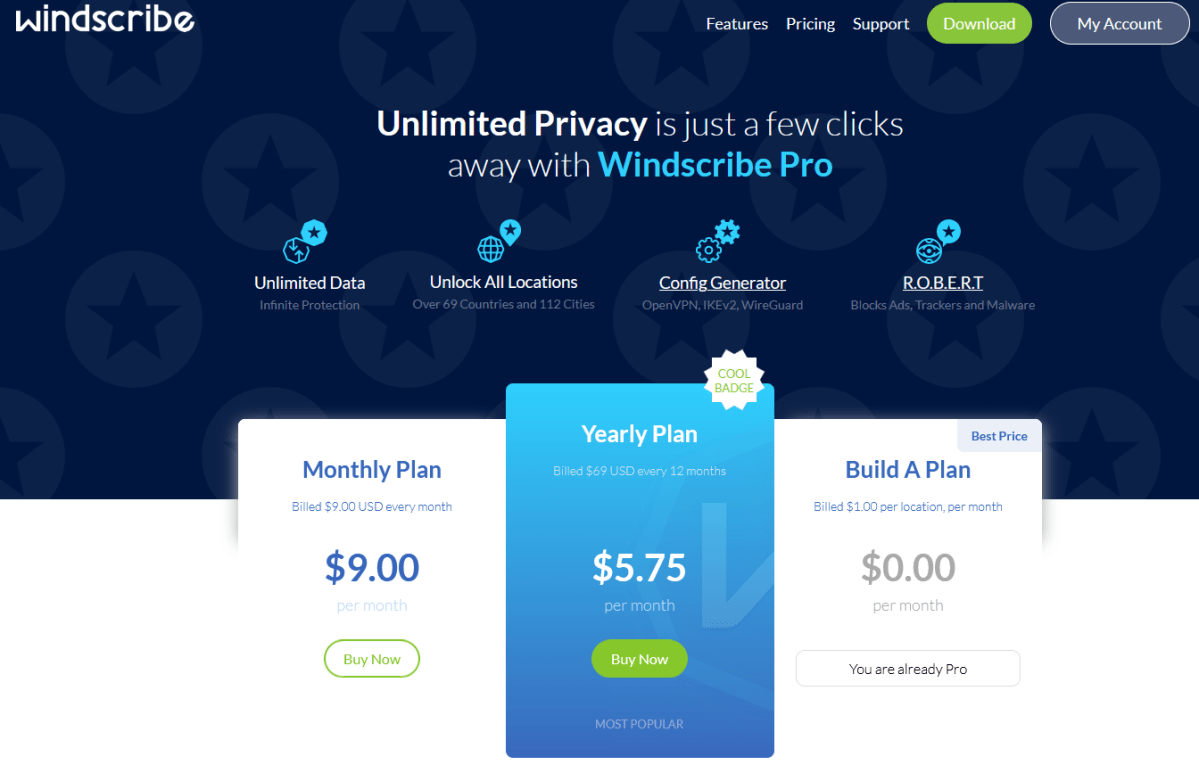 Windscribe - Free VPN and Ad Block