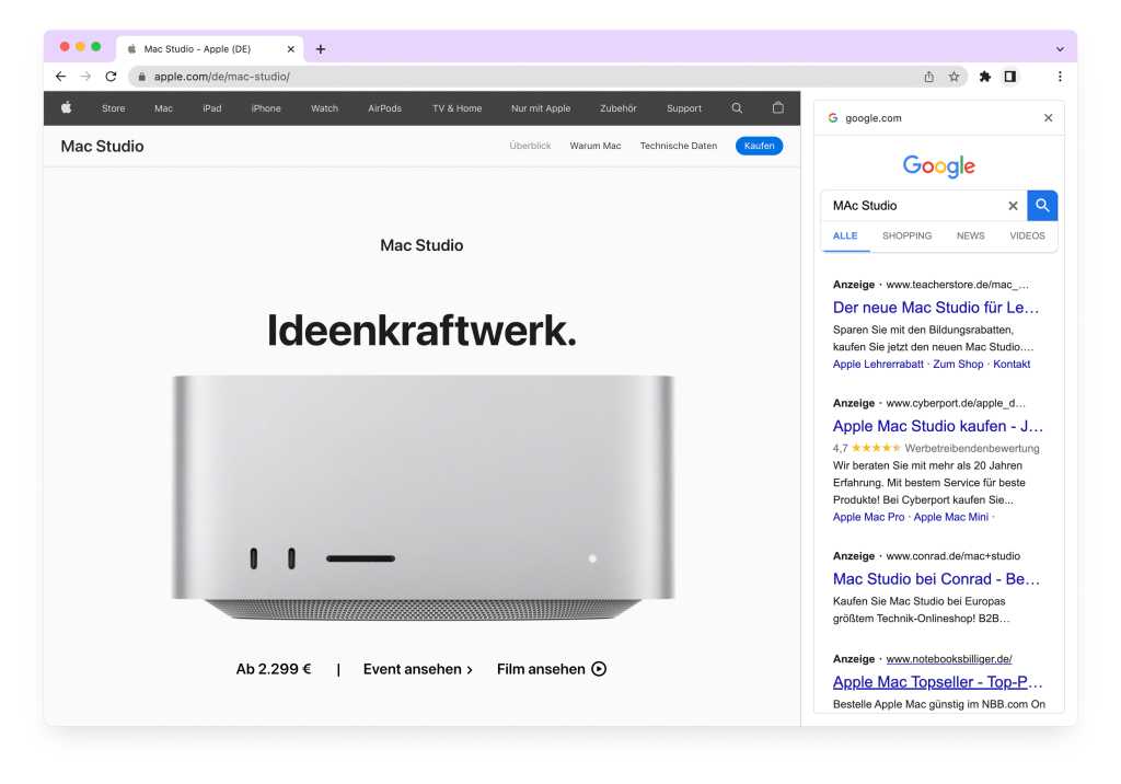 Image: Das macht Chrome so gut, dass ich Safari lassen kÃ¶nnte