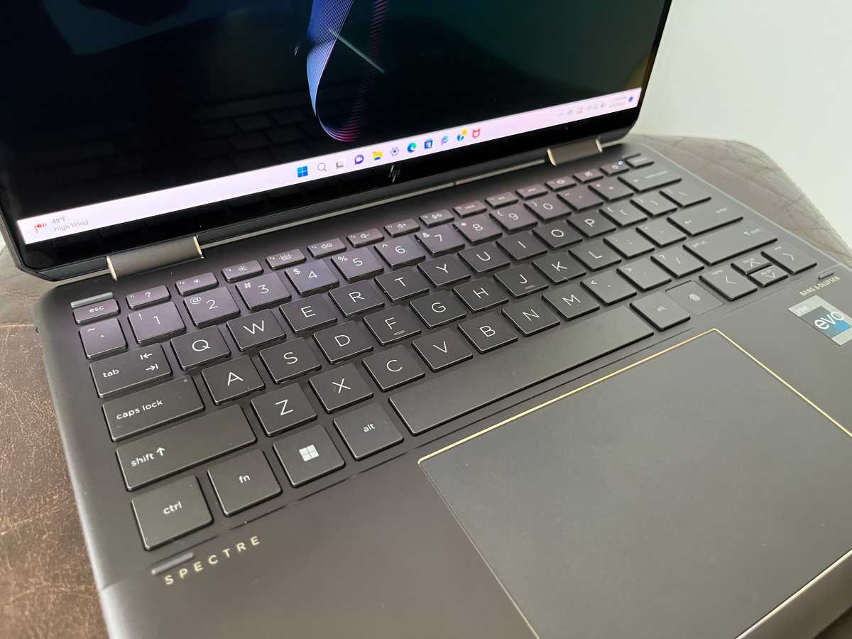 HP Spectre x360 keyboard