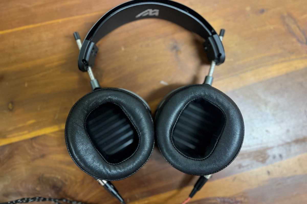 Inside earcups of Audeze MM-500