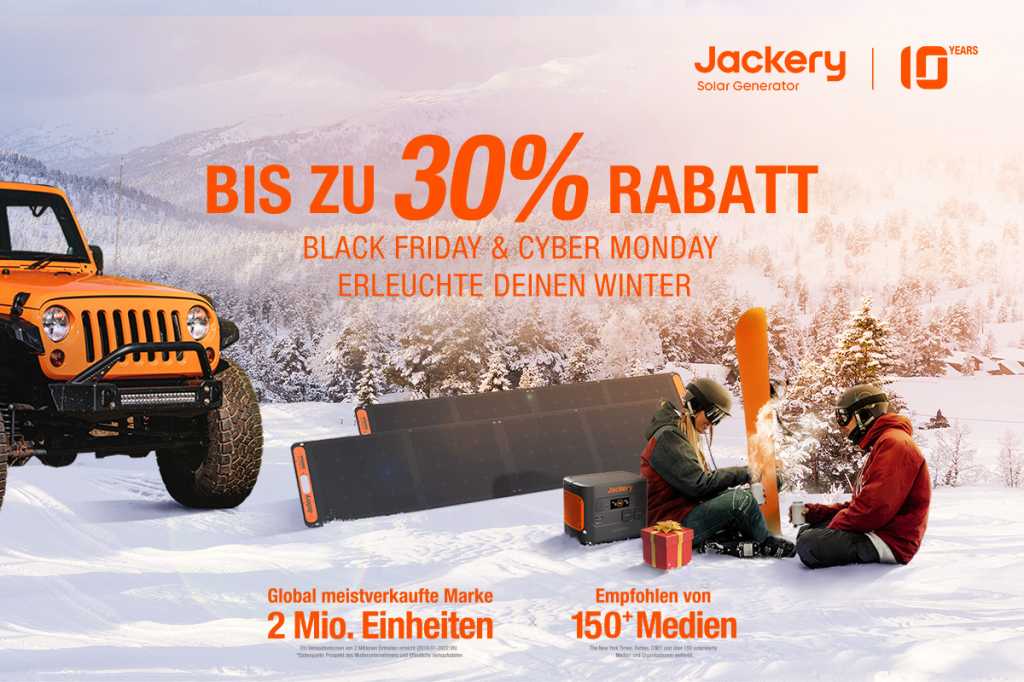 Image: Jackery Black Friday & Cyber Monday Sale: Spare bis zu 899â¬