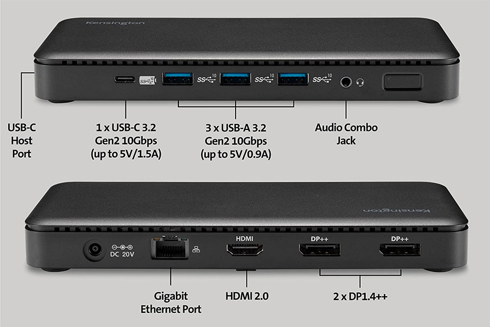 Kensington SD4839P USB-C Triple Video Docking Station