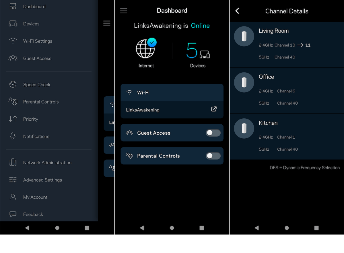 Linksys remote home network management app for Android