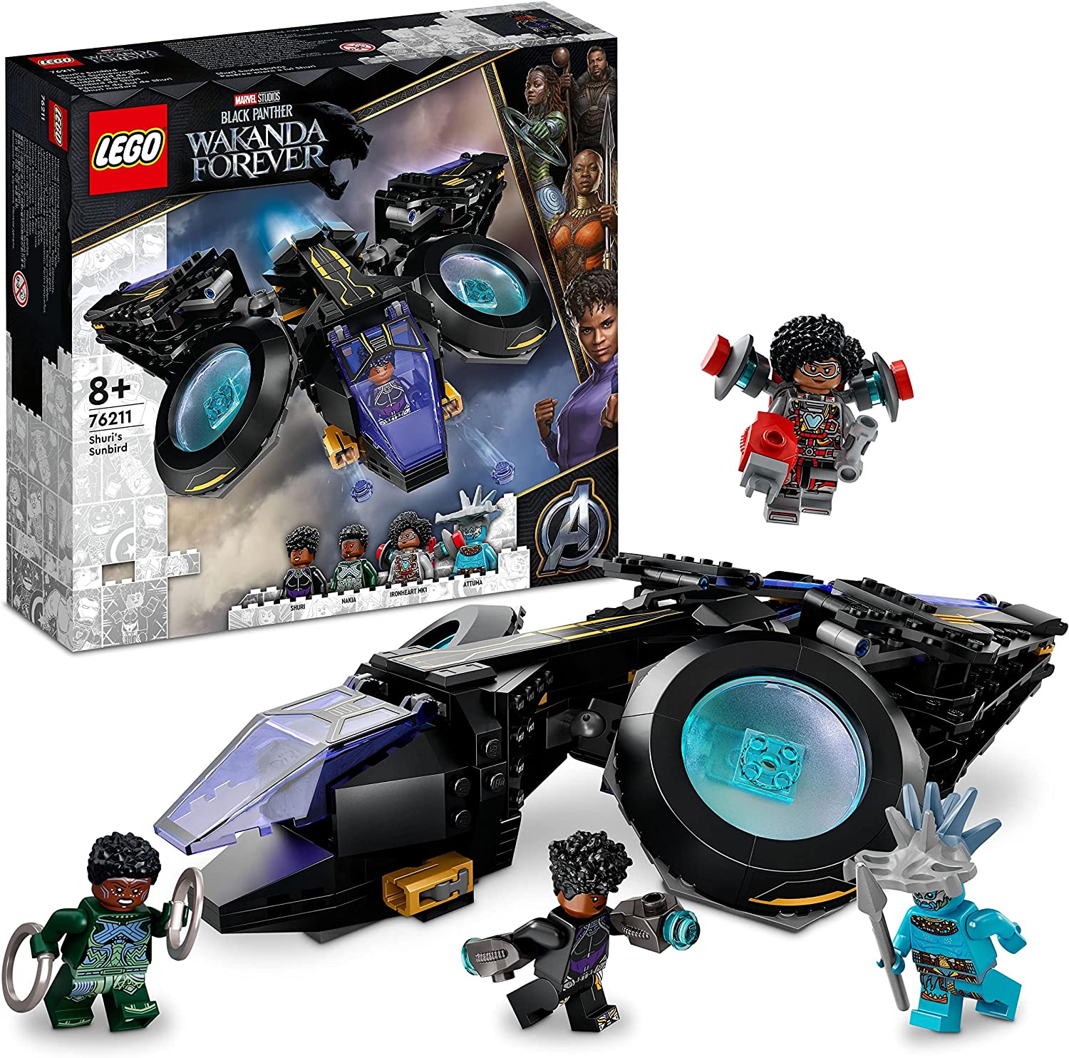 Lego Marvel Shuris Sunbird Black Panther set