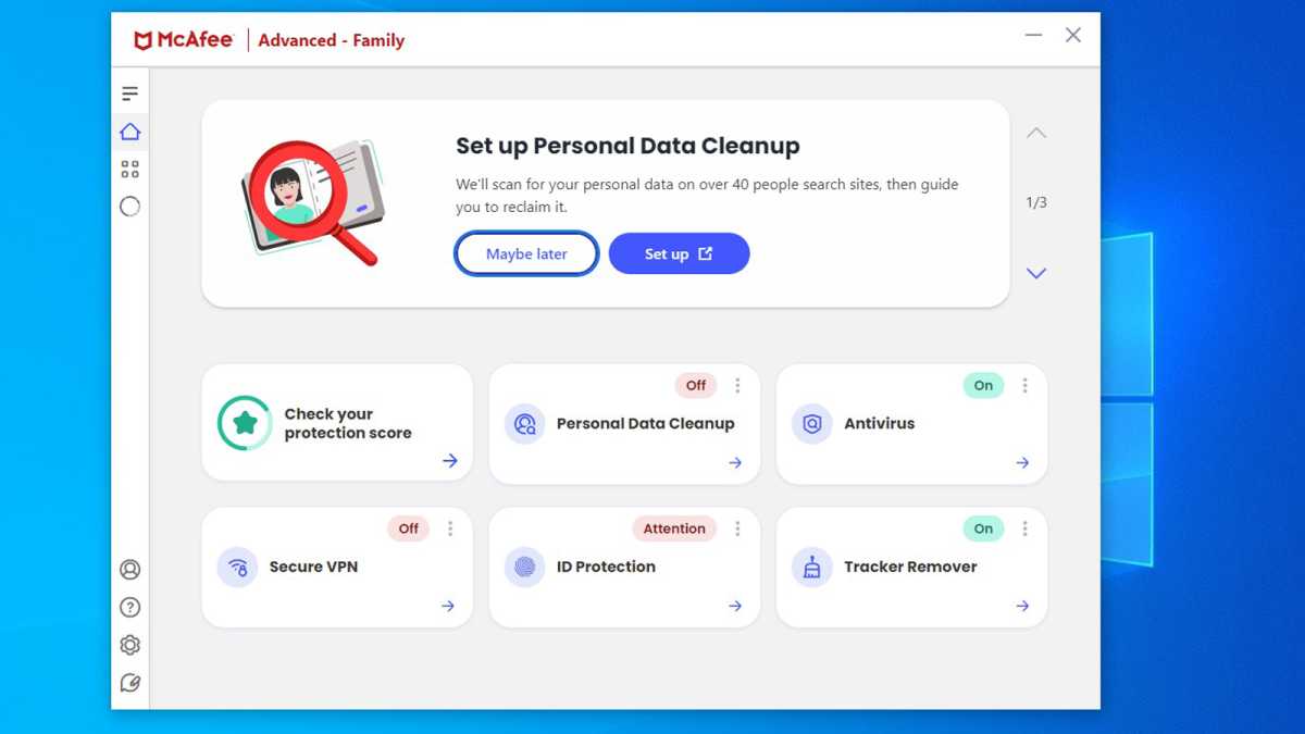 McAfee+ Ultimate review Personal Data Cleanup