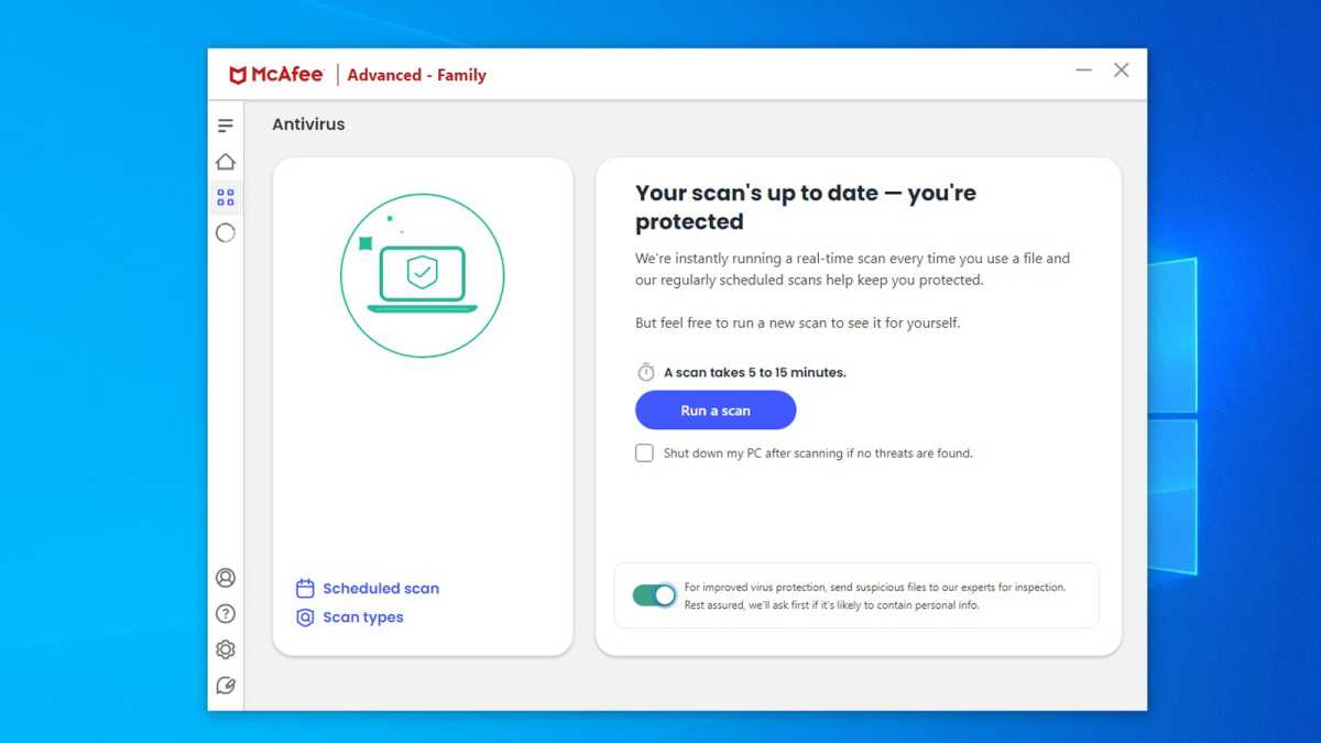 McAfee+ Ultimate review Windows scan