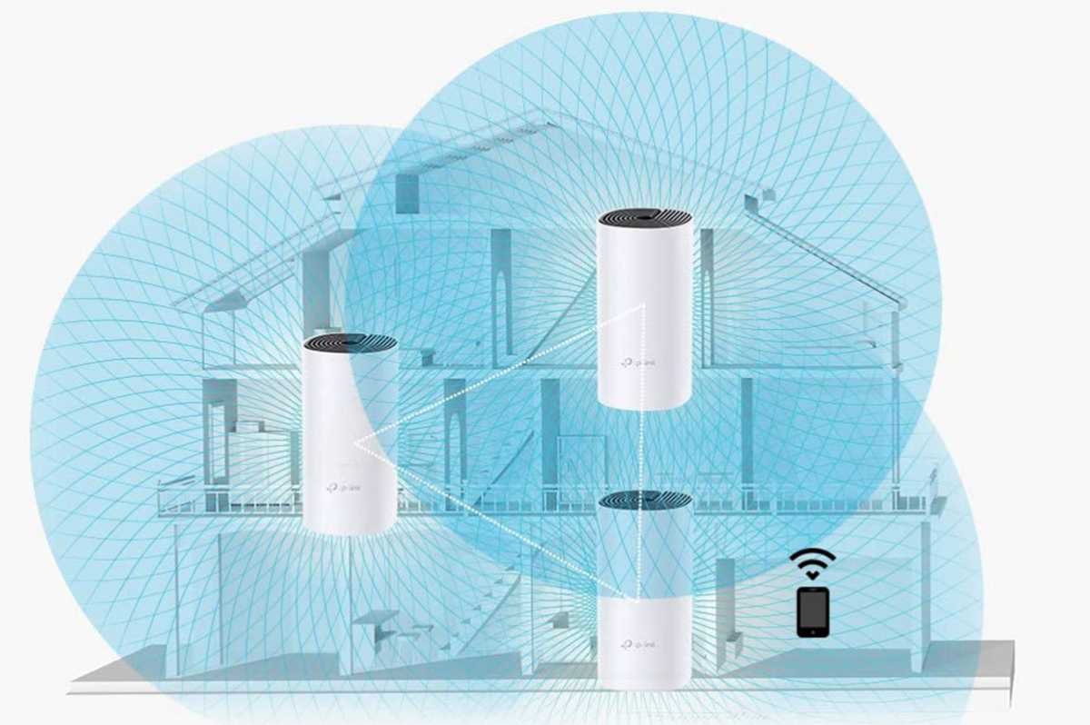 Home WiFi with Mesh WiFi system illustration