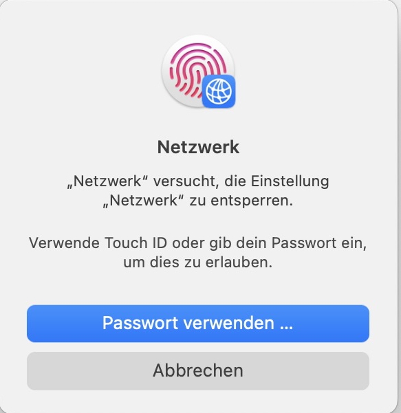 Identifikation per Fingerabdruck
