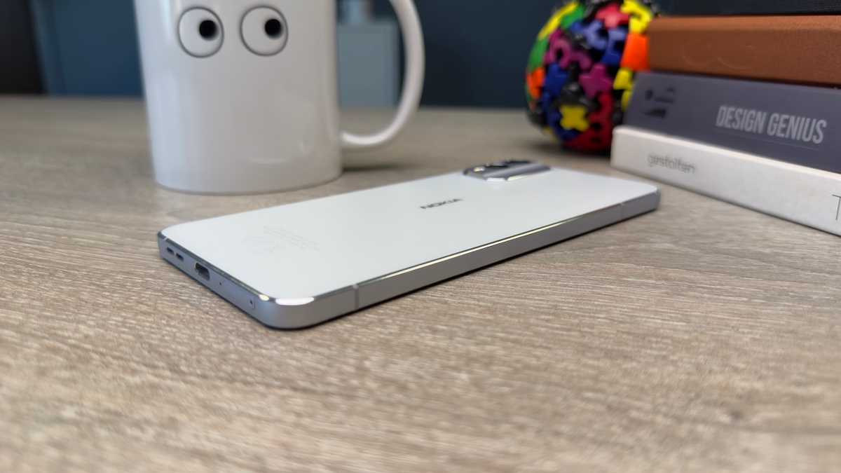 Nokia X30 5G face-down on a table