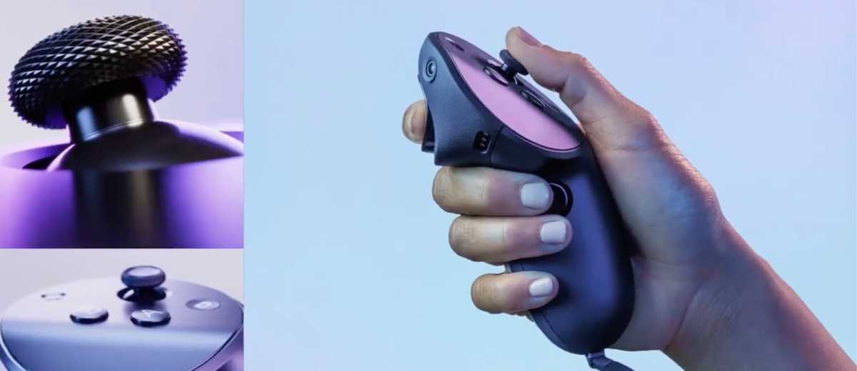 Die Controller selbst haben jetzt Sensoren verbaut sowie eine Qualcom-CPU, weil Meta eine sehr viel sensiblere Erfassung unserer Handbewegungen für Spiele und vor allem auch virtuelles Designen in Horizon Workrooms benötigt.