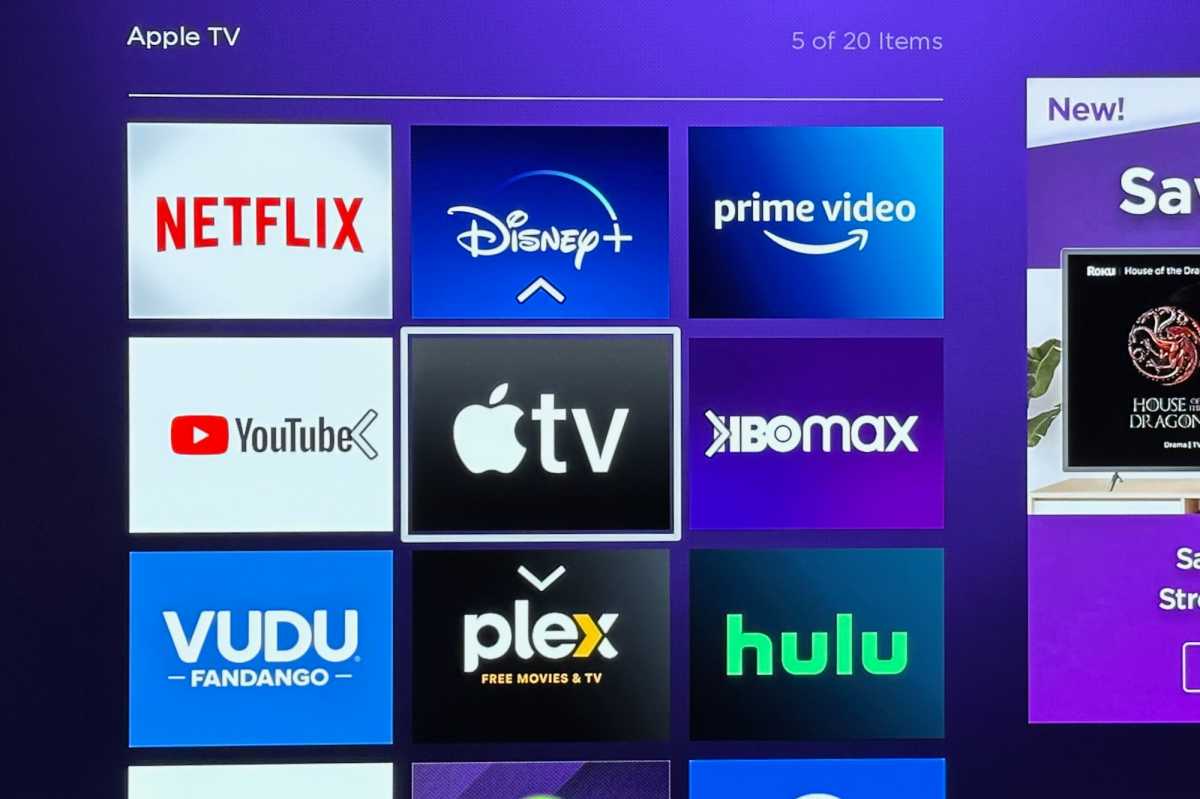 Moving a Roku channel
