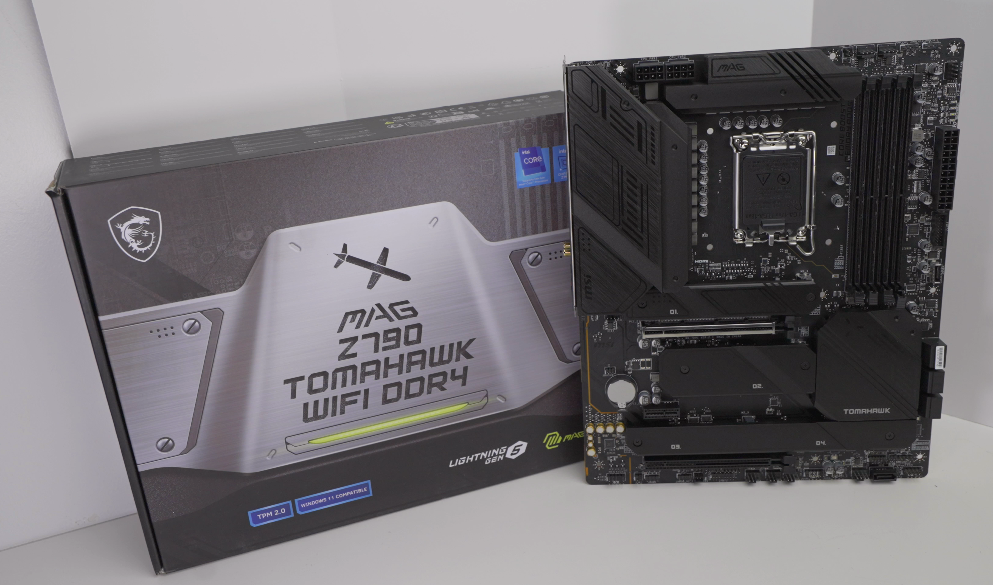 MSI MAG Z790 Tomahawk WiFi DDR4 - Best bang-for-the-buck Intel gaming motherboard