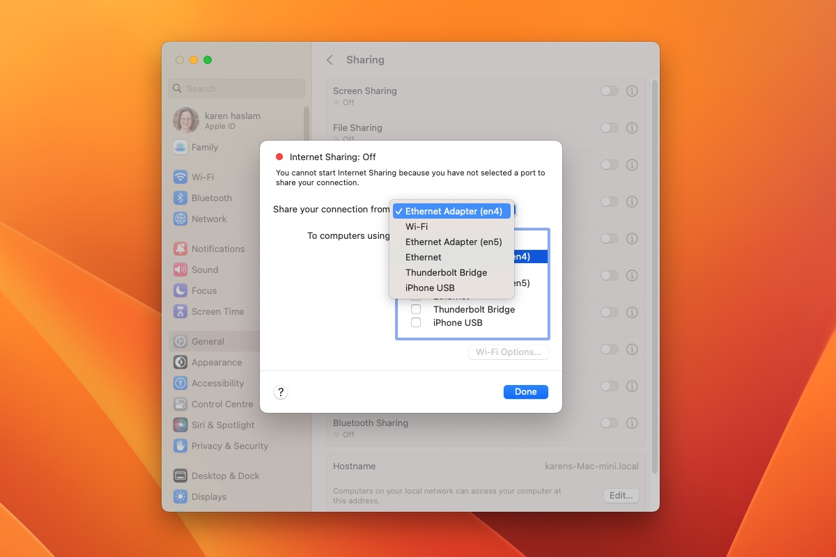 - Dans Tutorials How to share connection from ethernet