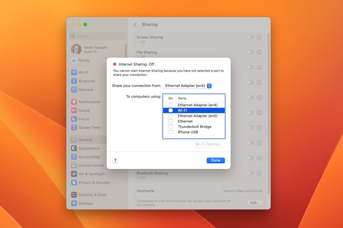 - Dans Tutorials Share ethernet connection via WiFi