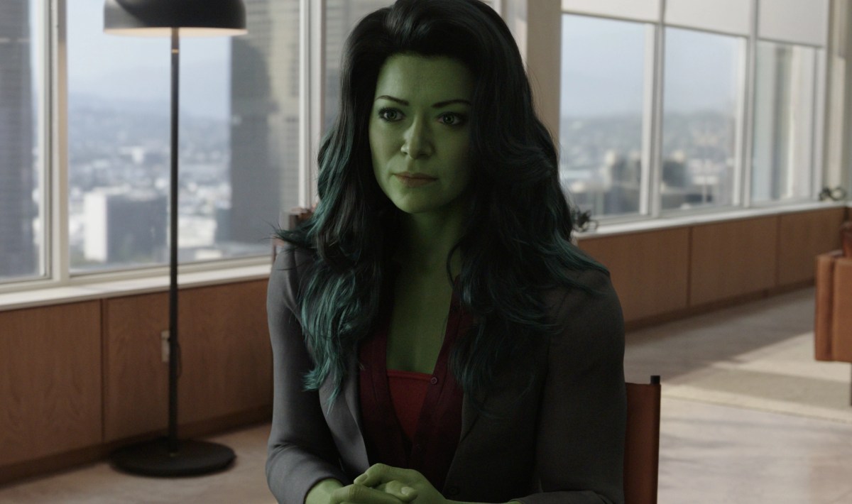 She-Hulk in her office