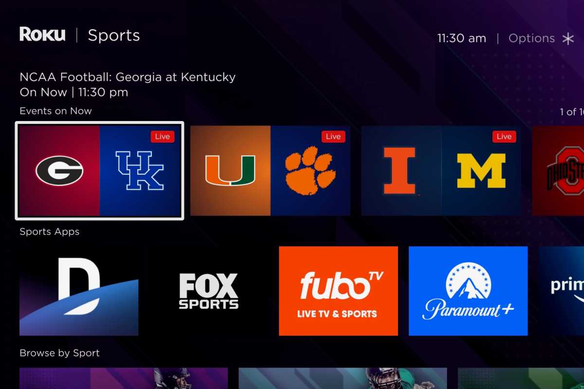 What is the best app to watch all NFL games on Roku? 