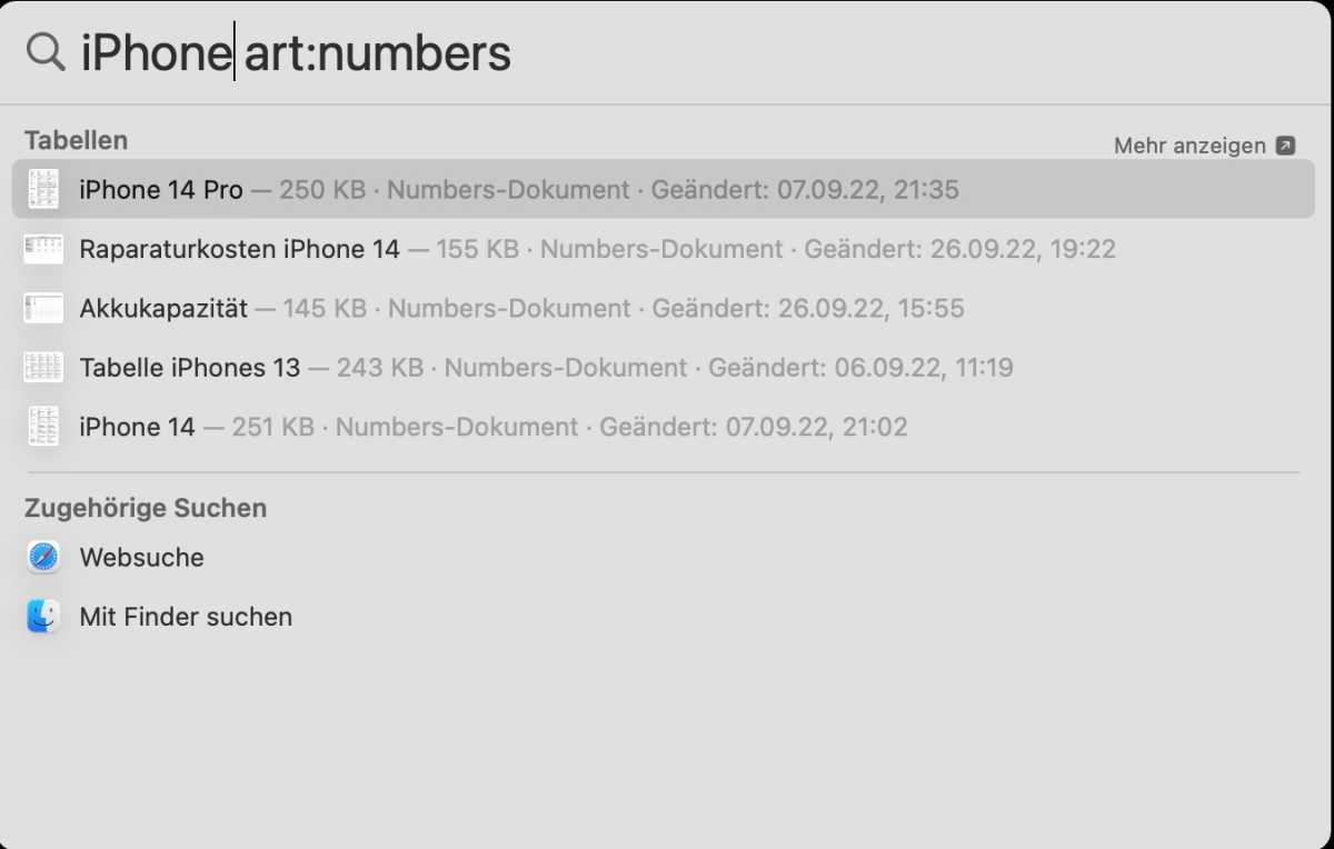 Nach Dokumenttyp suchen