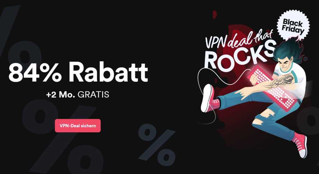 Image: 84 Prozent Rabatt: Surfshark VPN zum Black Friday fÃ¼r nur 2,05 Euro im Monat