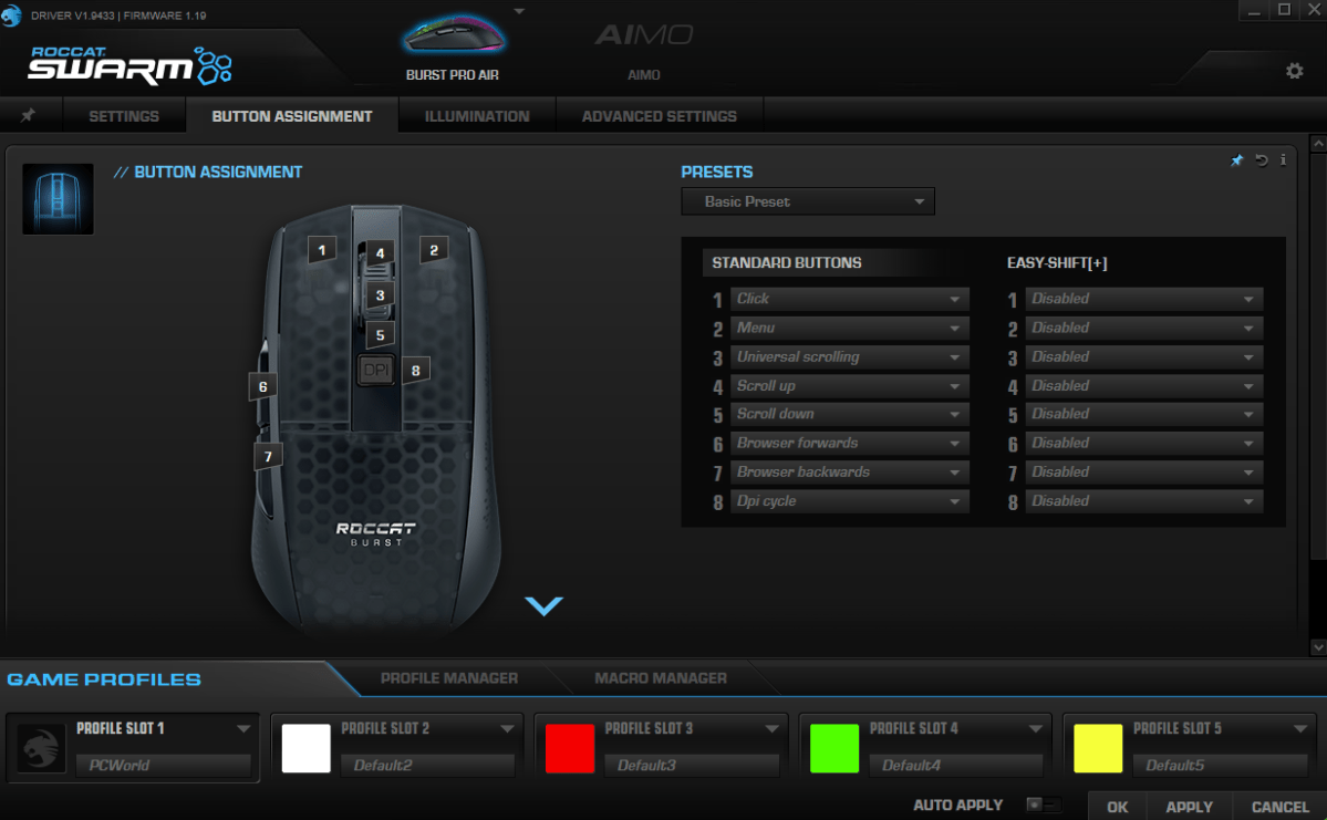 Roccat Burst Pro Air: A wireless gaming mouse that elevates RGB