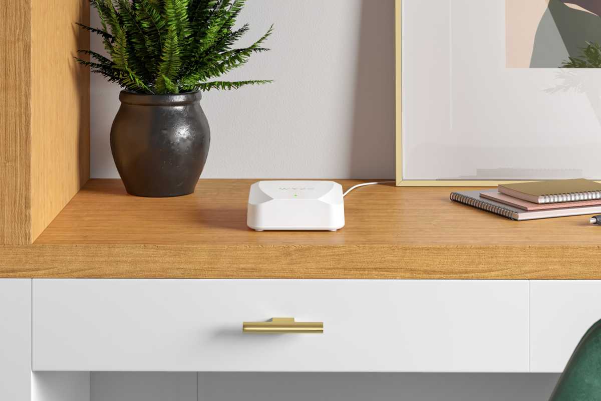 Wyze Mesh Router on desk