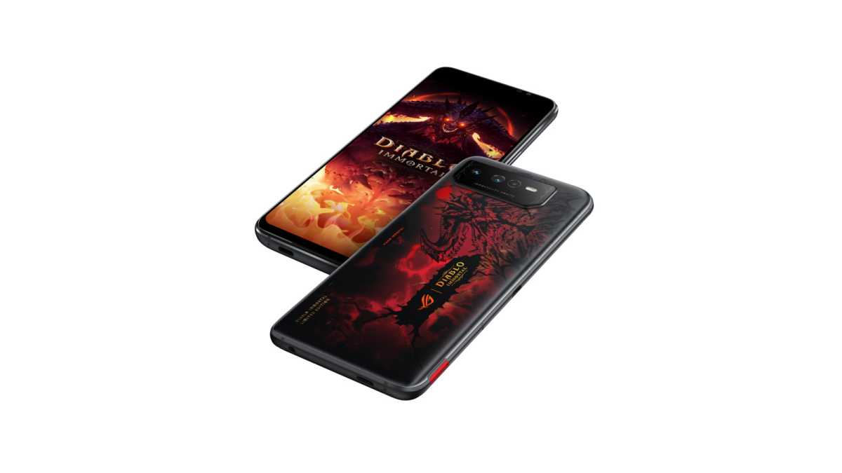 Asus ROG Phone 6 Diablo Immortal Edition - front and back