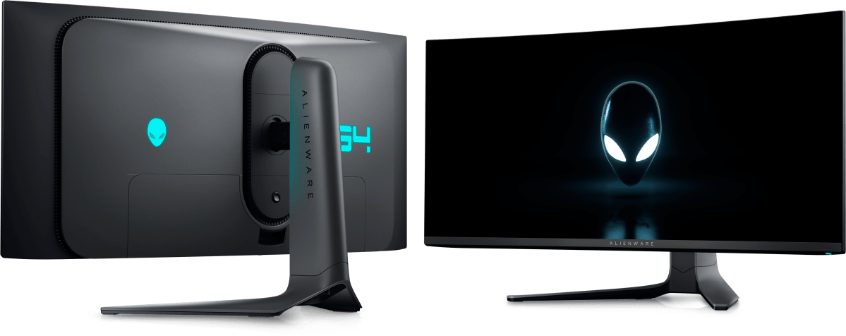 Alienware OLED monitor front and back