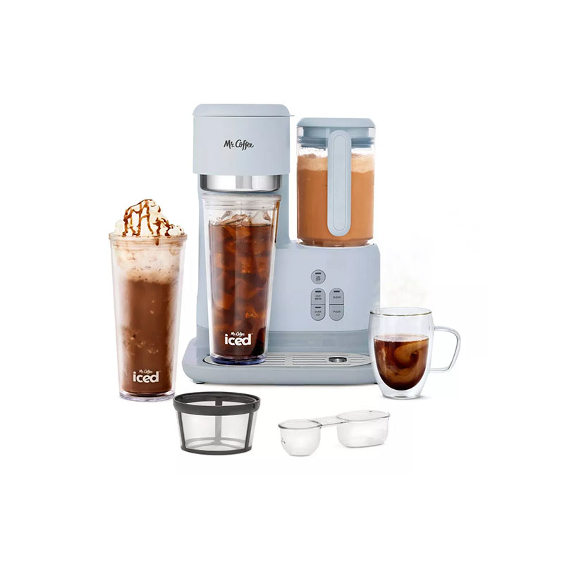 Mr Coffee Single-Serve Frappe, Iced, and Hot Coffee Maker with Blender