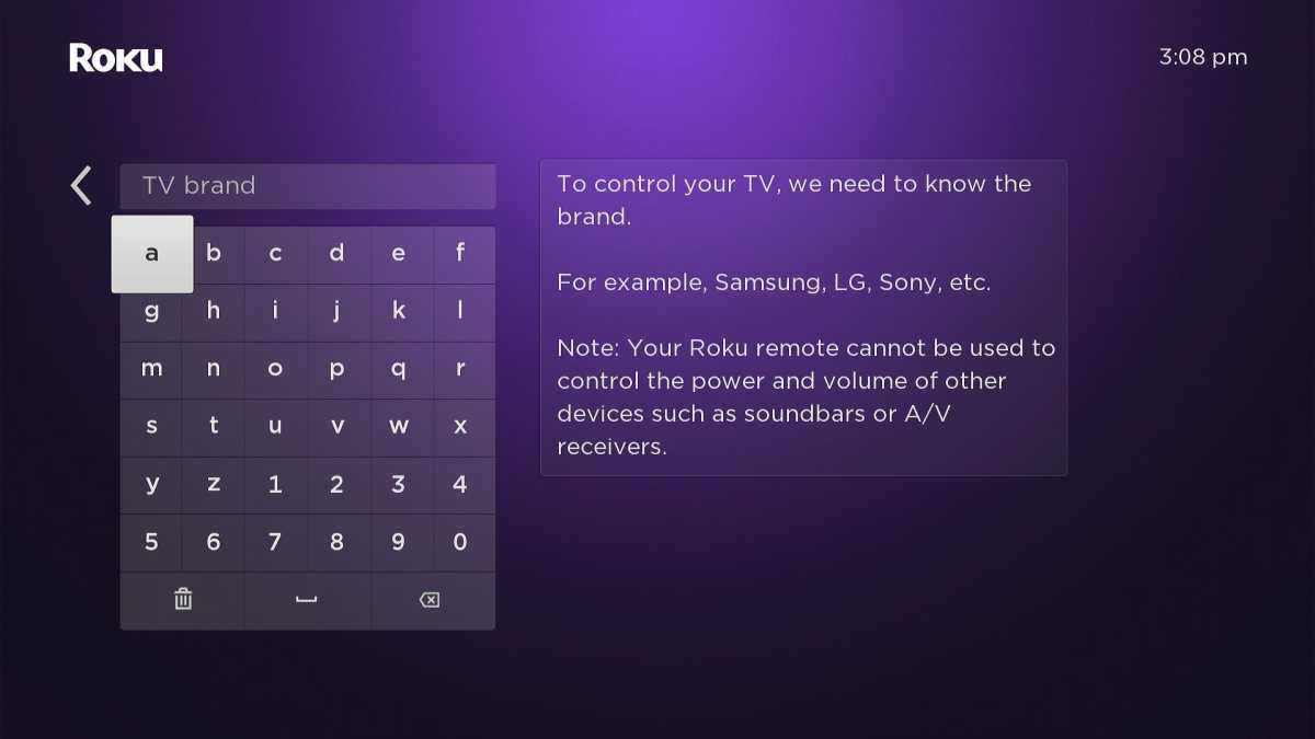 Roku TV control setup