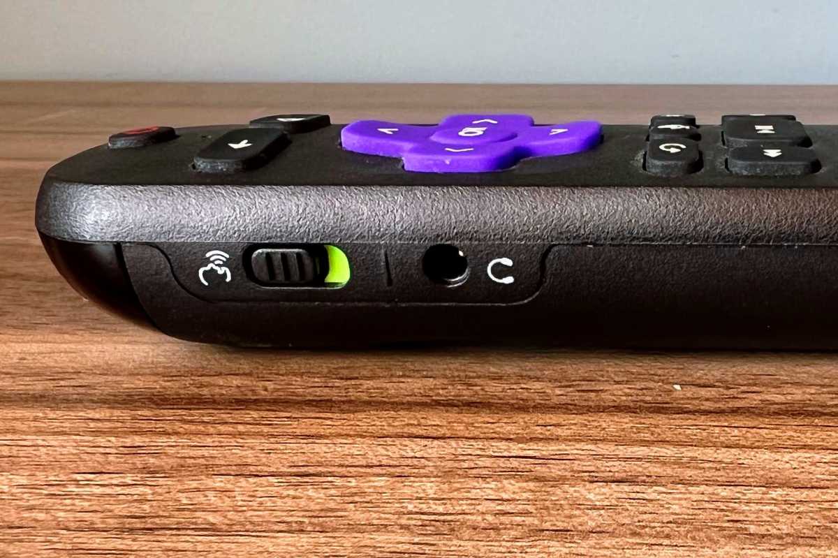 Roku Voice Remote Pro left side