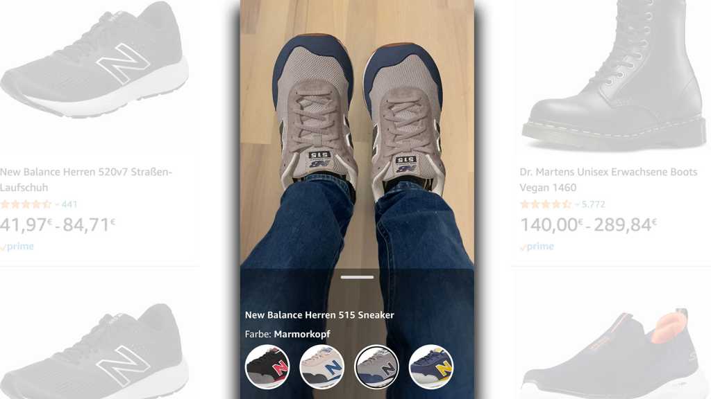 Image: Mit dem iPhone bei Amazon immer die passenden Schuhe finden