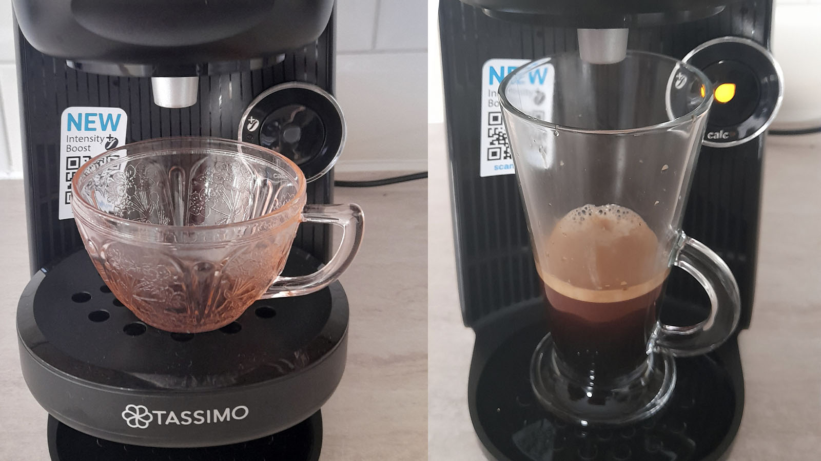 Tassimo cup outlet size