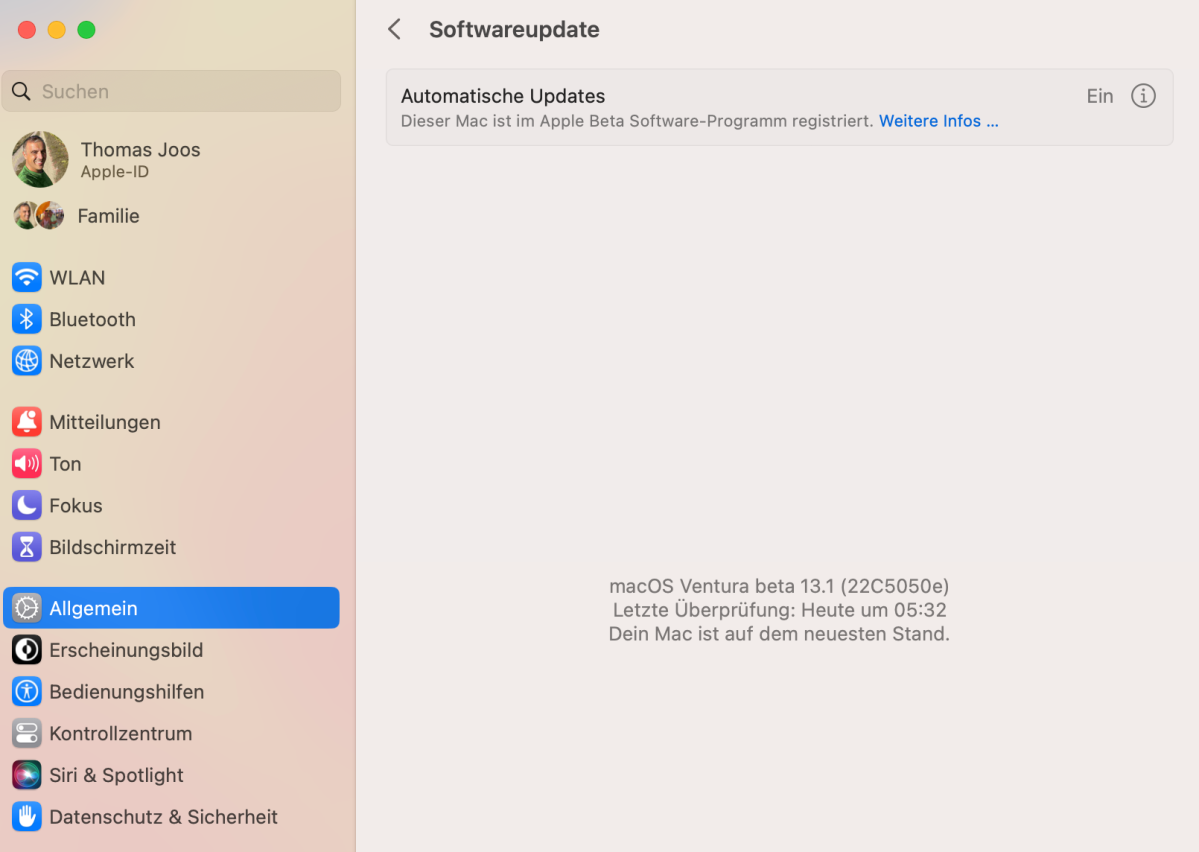 Aktualisierungen für macOS, iOS und iPadOS sollten generell so schnell wie möglich installiert werden.