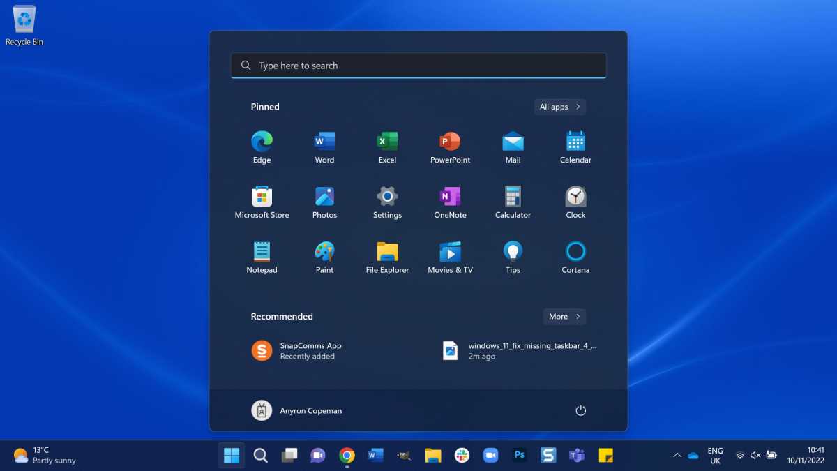 Windows 11 How To Fix Missing Taskbar & Start Menu Tech Advisor