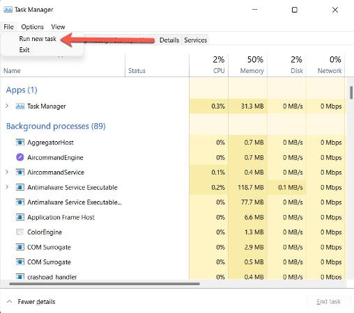 Windows 11 fix missing taskbar method