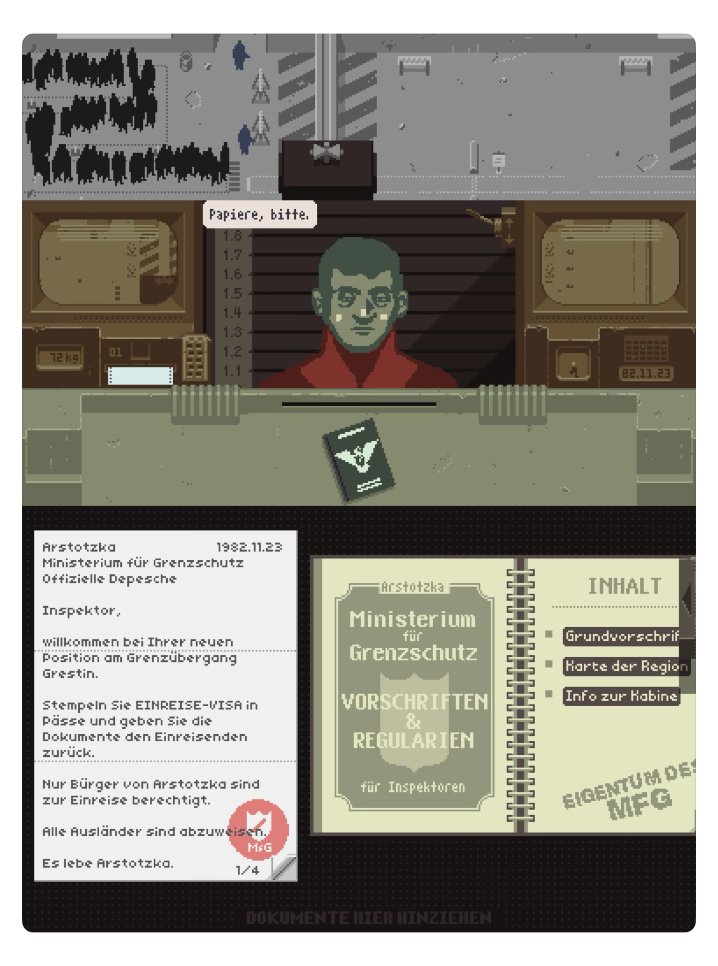 Papers Please iPad