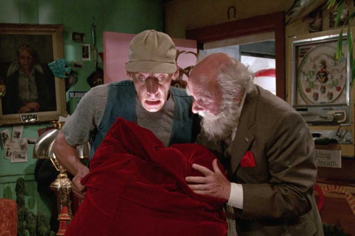 A scene from the film 'Ernest Saves Christmas'