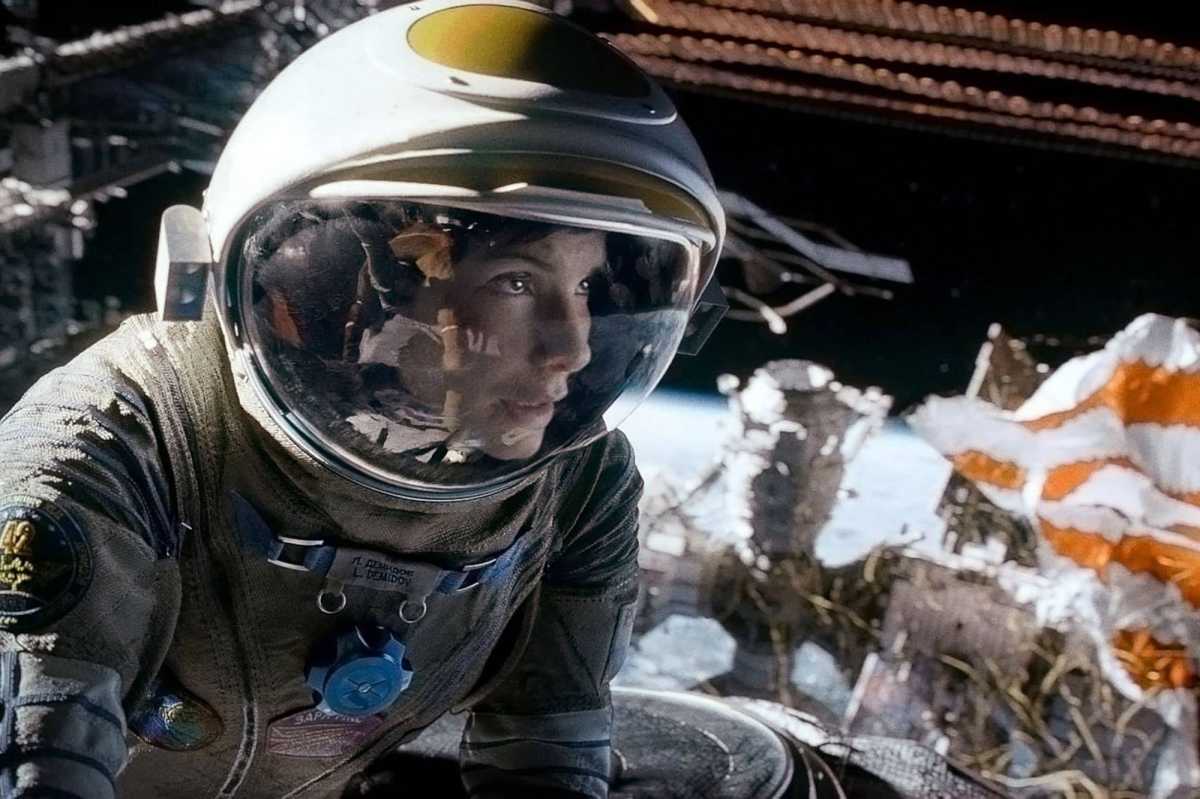 A scene from the film 'Gravity'