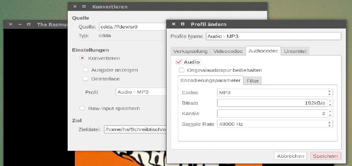 Konvertieren: Technisch arbeitet der VLC einwandfrei, fordert aber bei Musik – mehr als bei Videomaterial – eventuelle Nachbearbeitung.