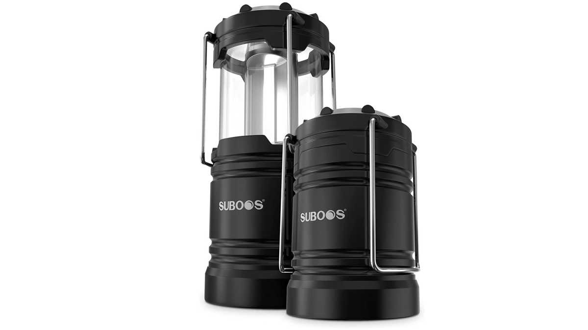 SUBOOS Batteriebetriebene LED Camping Laterne – 2 St.