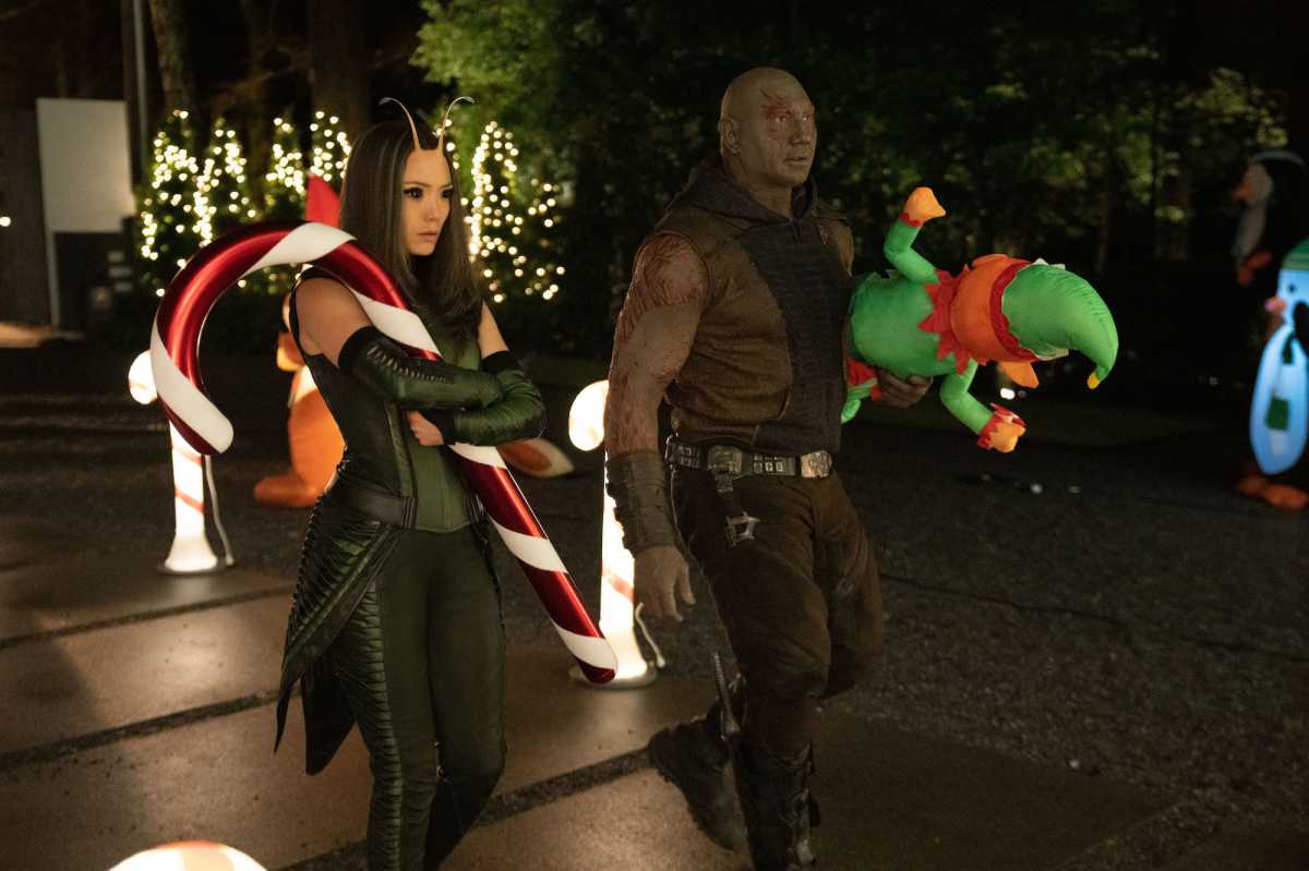 A scene from the holiday special 'The Guardians of the Galaxy Holiday Special'