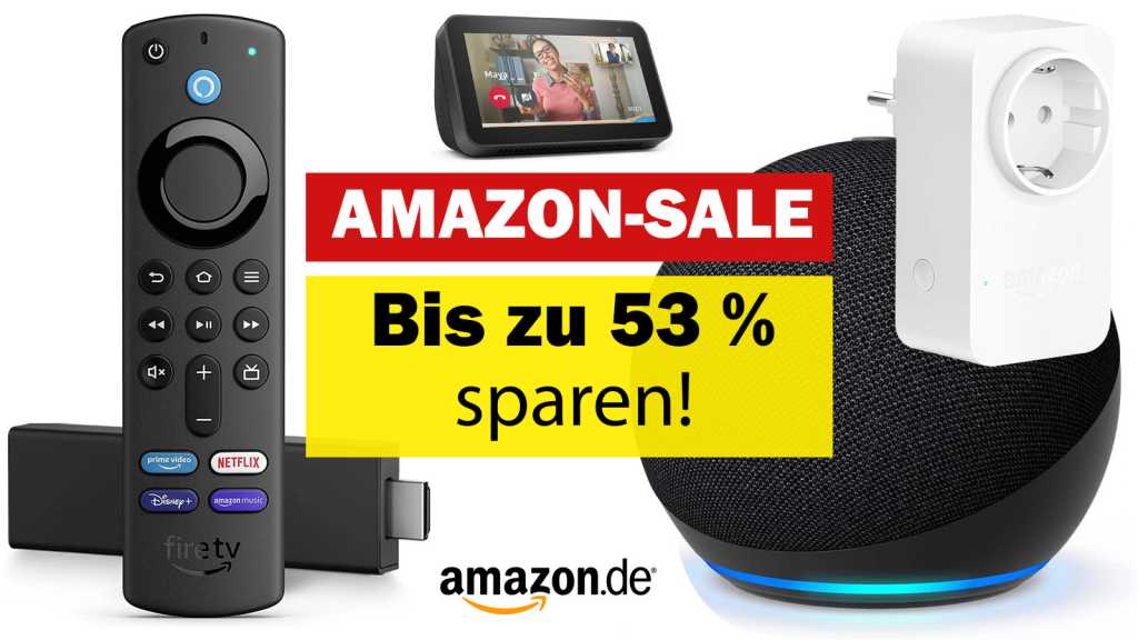 Image: Amazon Alexa Sale: Fire TV Stick 4K, Echo Dot und WLAN-Steckdose bis zu 50 Prozent gÃ¼nstiger